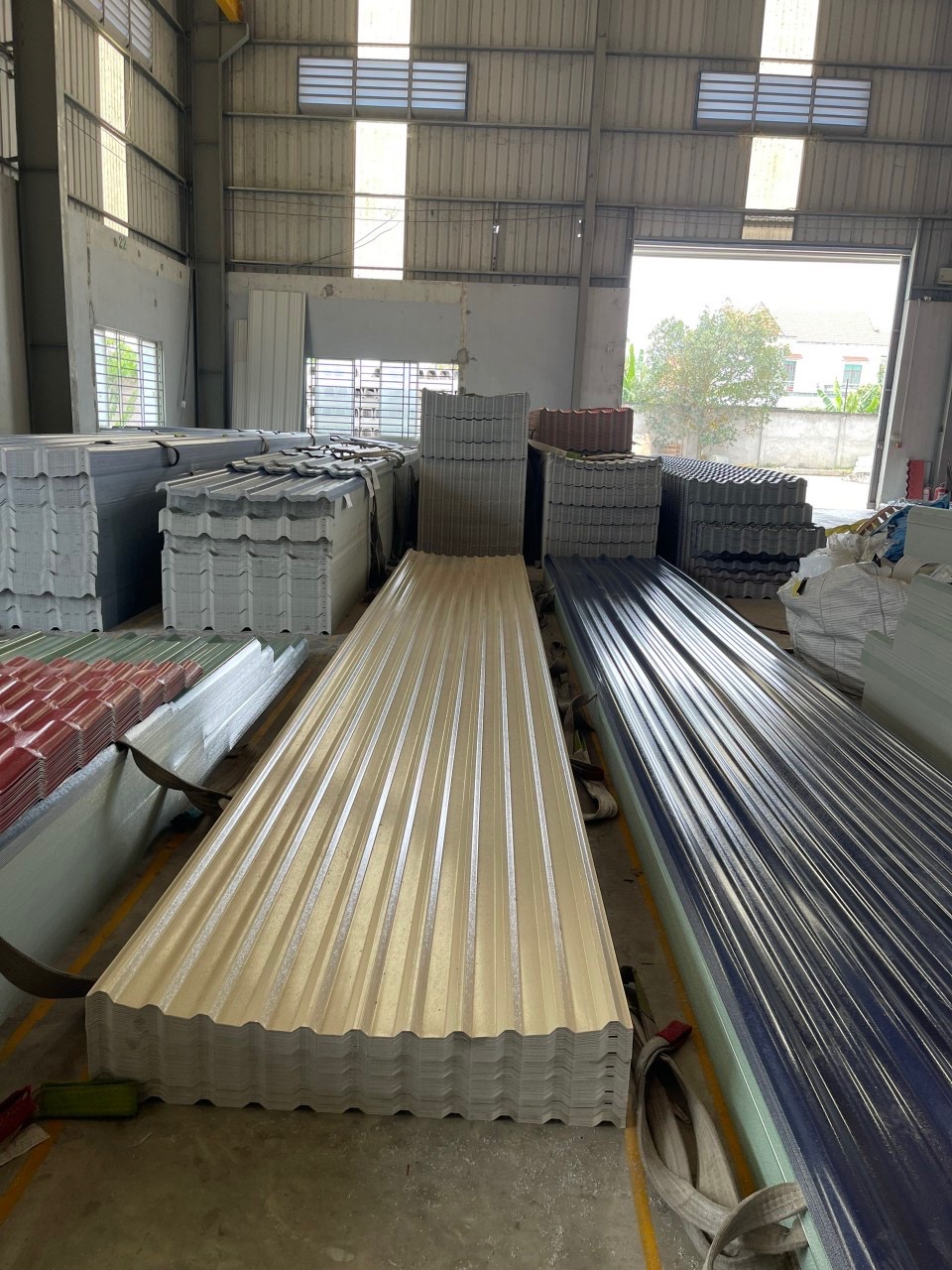 Ảnh minh họa vật liệu PVC tại kho nhà máy