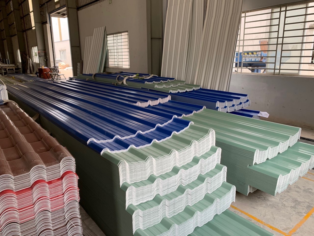 Kho tôn nhựa PVC ASA
